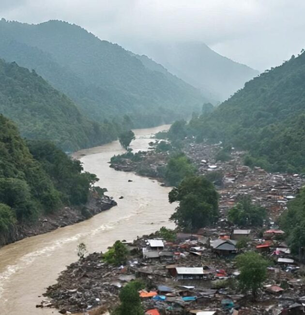 Flood in Himalayan Region